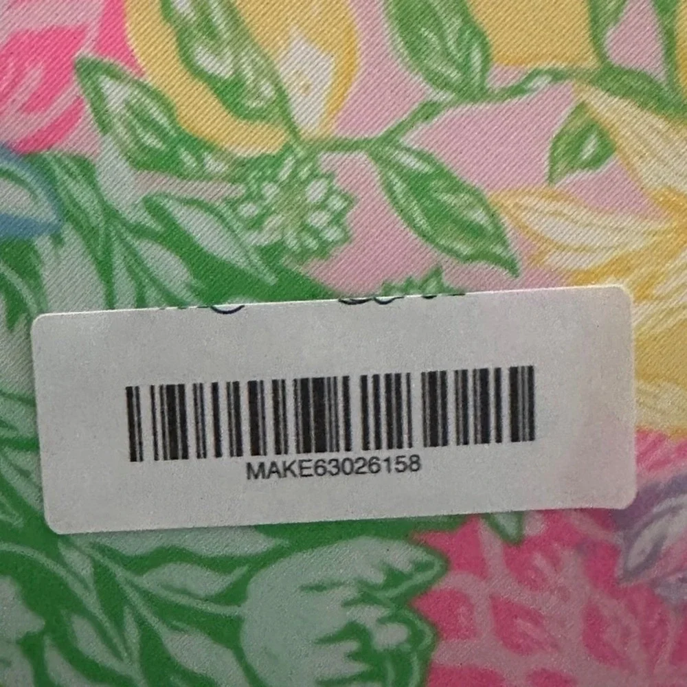 Lilly Pulitzer Travel Makeup Organizer Floral Pink Round Train Case Bag Pink